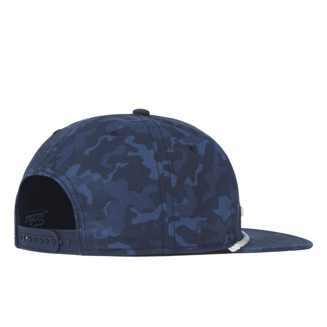 Navy Camo Cotton Rope Flat Bill
