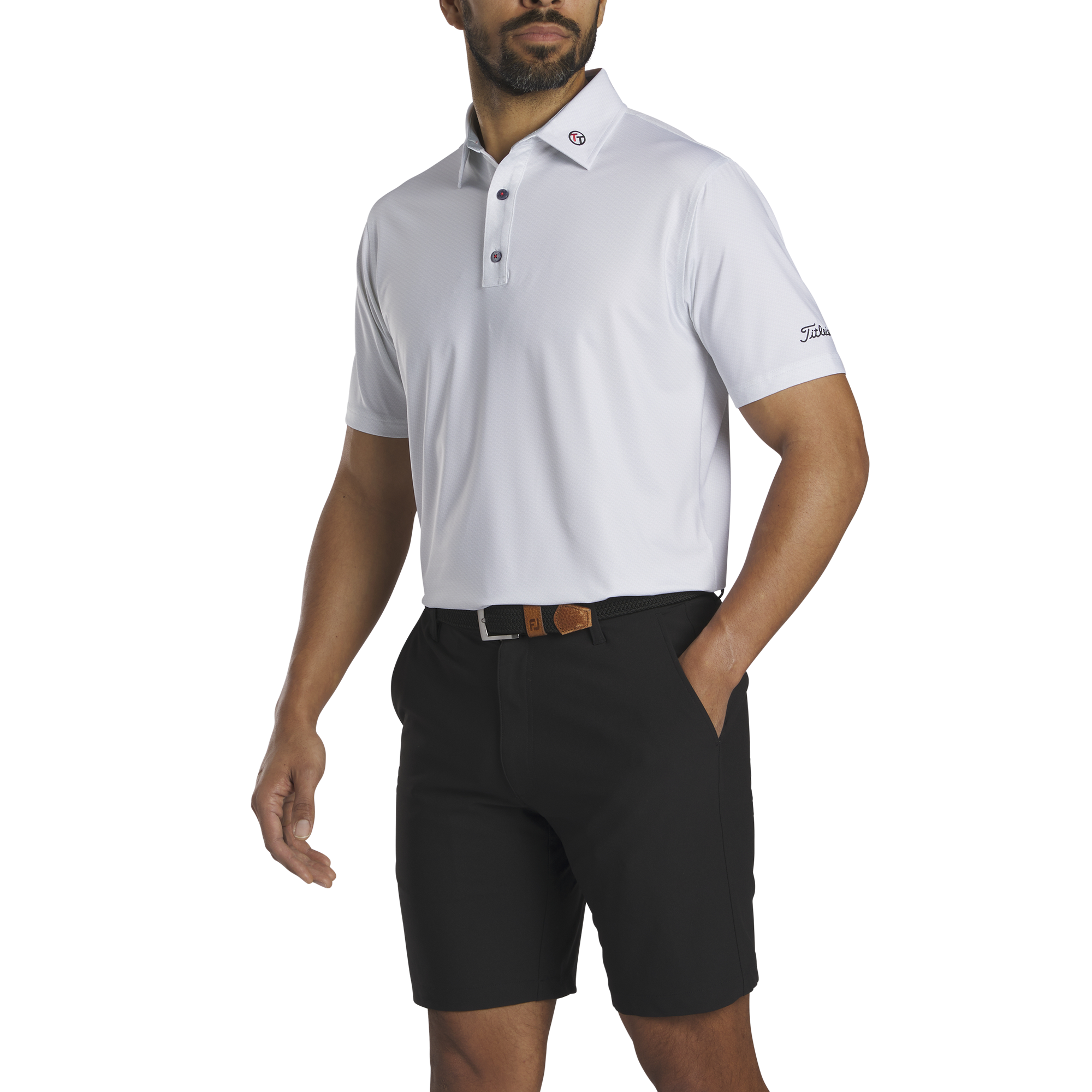 Team Titleist Men's Print Lisle Polo