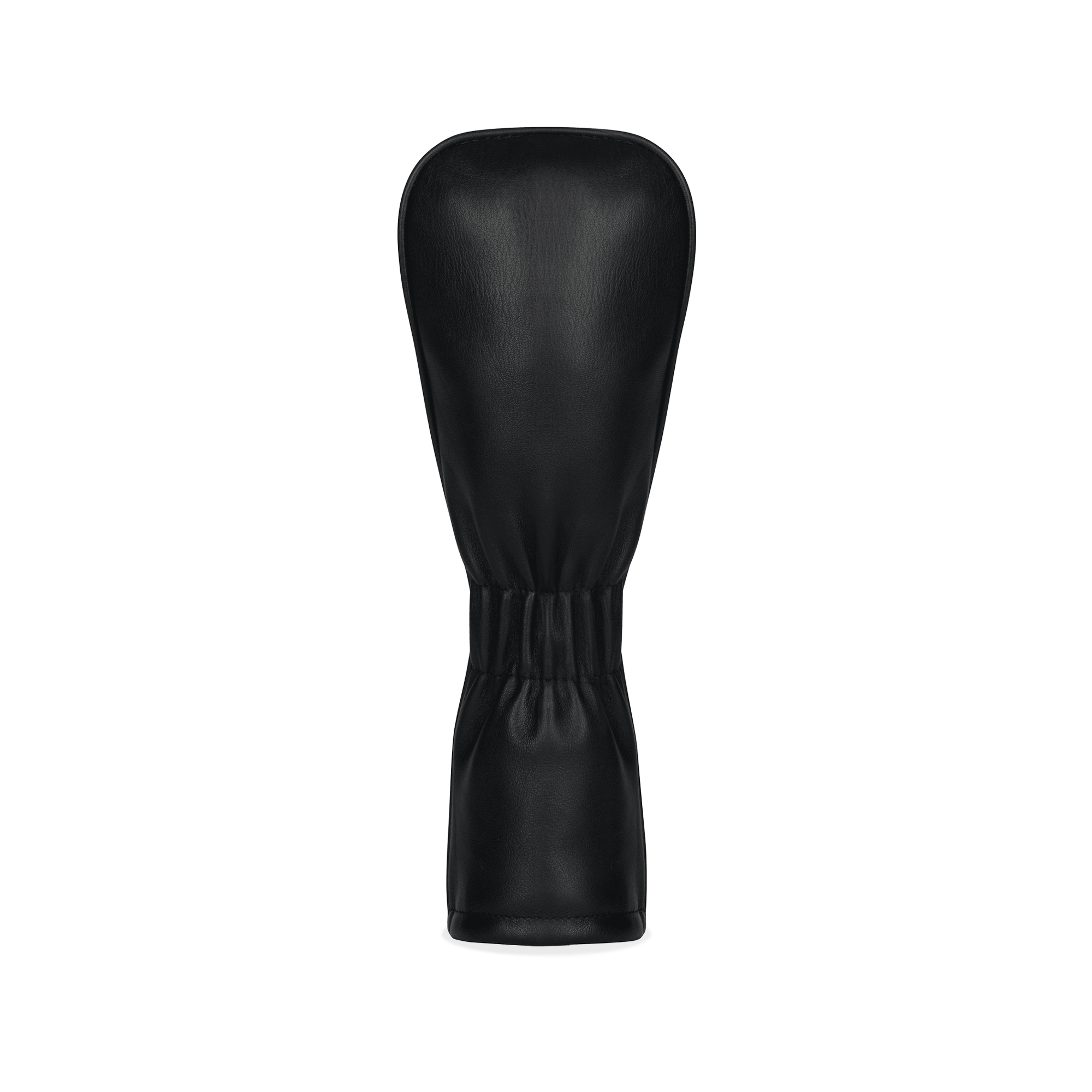 White and Black Leather Headcover