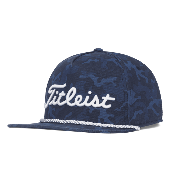 Navy Camo Cotton Rope Flat Bill